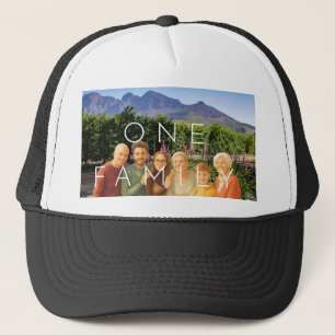 Gorra De Camionero Una familia retro vintage paisaje montañoso de las