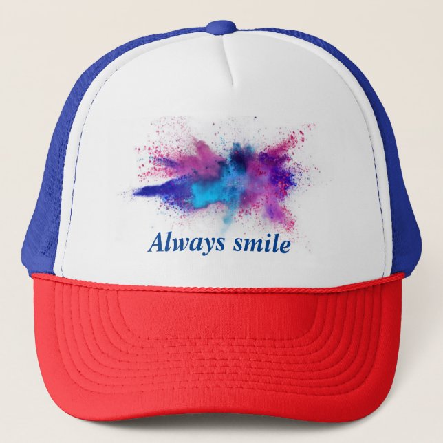 Gorra De Camionero Una frase que difunde optimismo (Anverso)