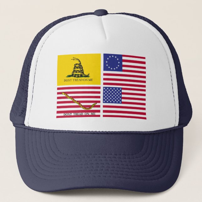 Gorra De Camionero Una historia de banderas estadounidenses (Anverso)