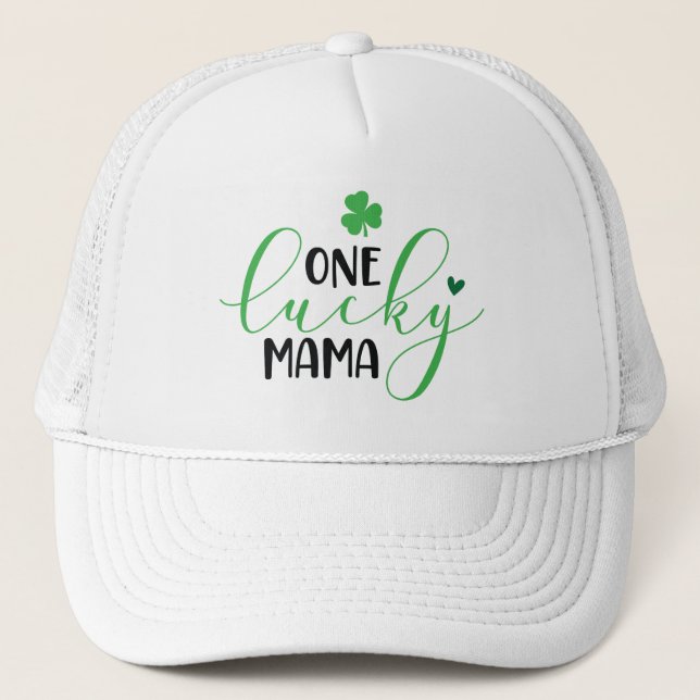 Gorra De Camionero Una mamá afortunada (Anverso)