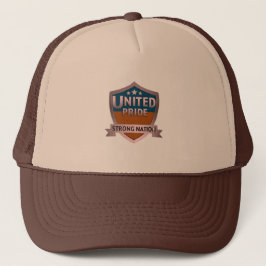Gorra De Camionero Una nación fuerte del Orgullo Unido