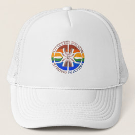 Gorra De Camionero Una nación fuerte del Orgullo Unido