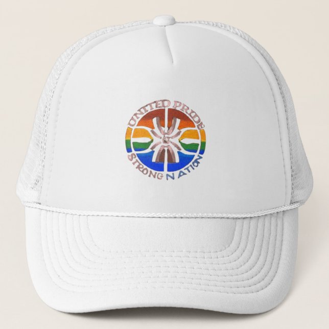 Gorra De Camionero Una nación fuerte del Orgullo Unido (Anverso)