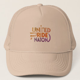Gorra De Camionero Una nación fuerte del Orgullo Unido
