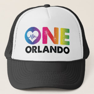 Gorra De Camionero Una Orlando un corazón del arco iris del pulso