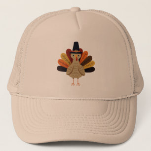 Gorra De Camionero Una Turquía de Acción de Gracias, clásica y vintag