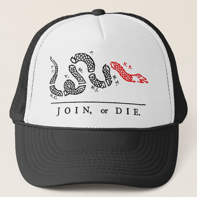 Gorra De Camionero ÚNASE A, o MUERA Nueva Inglaterra (Anverso)