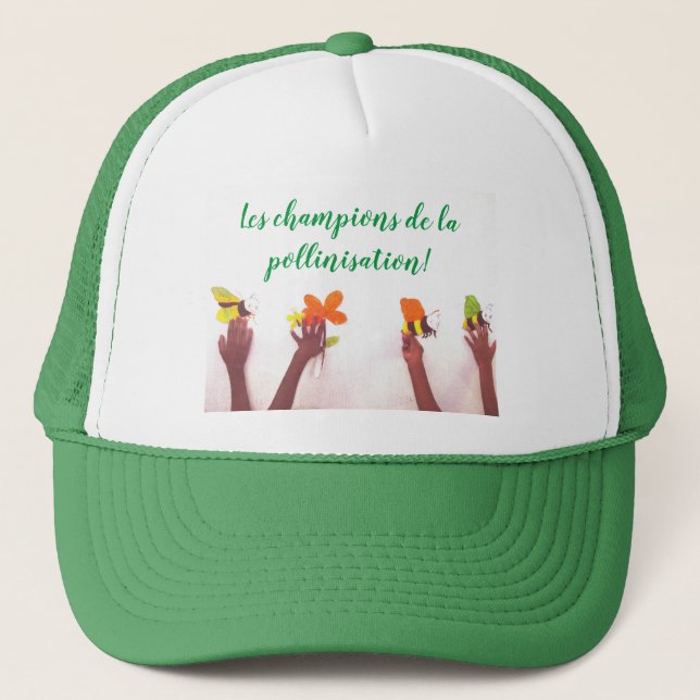 Gorra De Camionero Une casquette Les champions de la pollinisation (Anverso)