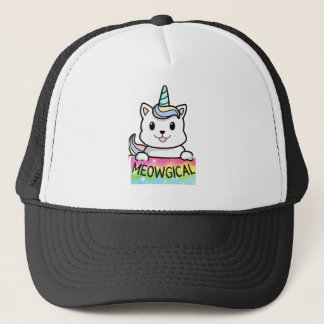Gorra De Camionero Unicat Caticorn Meowgon Unicorn Cat Men Women Bo