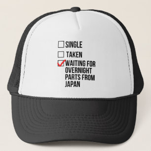 Gorra De Camionero Único Tomado En Espera De Partes De La Noche De Ja
