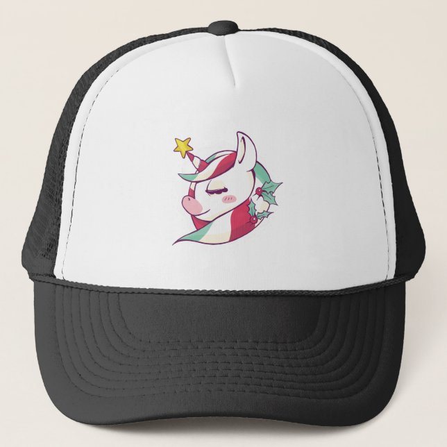 Gorra De Camionero Unicorn navidades (Anverso)