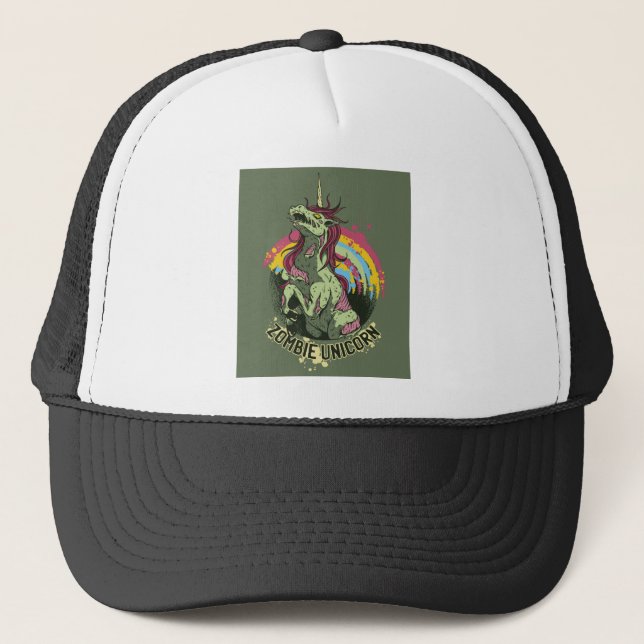 Gorra De Camionero Unicorn zombie (Anverso)