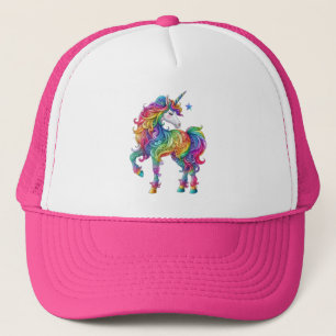 Gorra De Camionero Unicornio arcoiris mágico