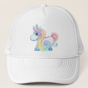 Gorra De Camionero Unicornio coloreado pastel lindo