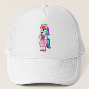 Gorra De Camionero Unicornio como enfermera