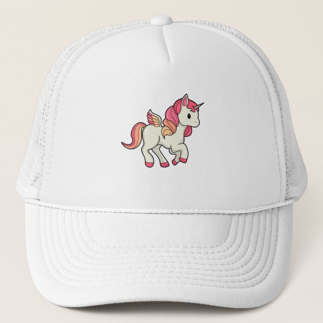 Gorra De Camionero Unicornio con alas (Anverso)