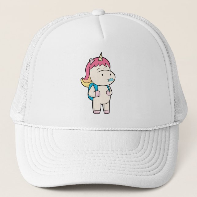Gorra De Camionero Unicornio con chicle y espalda (Anverso)