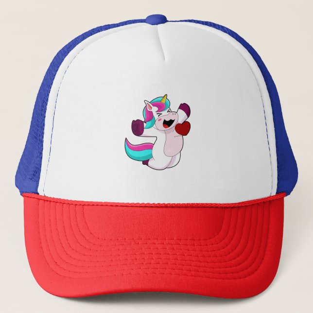 Gorra De Camionero Unicornio con corazón (Anverso)