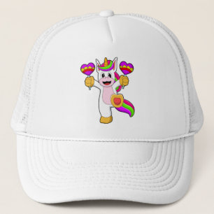 Gorra De Camionero Unicornio con corazón