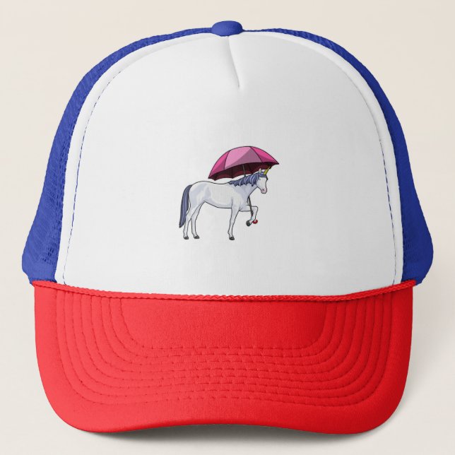 Gorra De Camionero Unicornio con paraguas (Anverso)