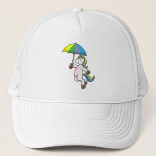Gorra De Camionero Unicornio con paraguas