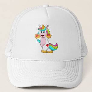 Gorra De Camionero Unicornio con tatuaje cardíaco