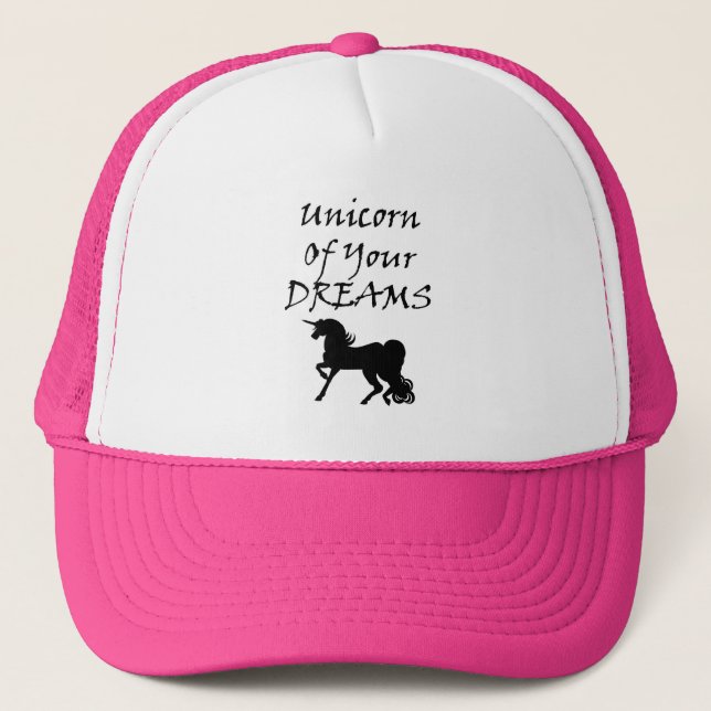Gorra De Camionero Unicornio De Tus Sueños (Negro) (Anverso)