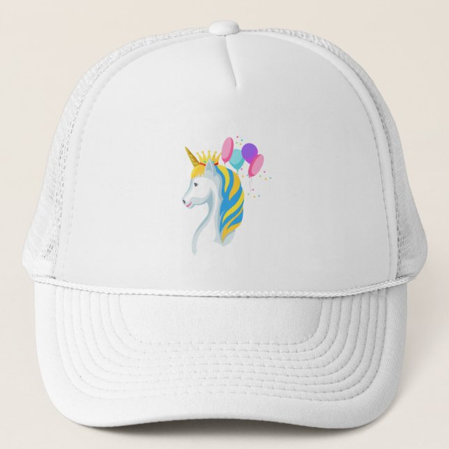 Gorra De Camionero Unicornio Del Anime Nocturno (Anverso)