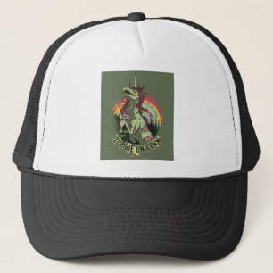 Gorra De Camionero Unicornio del zombi