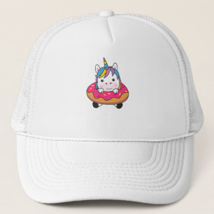 Gorra De Camionero Unicornio En Donut Unicornios Son Chicas Animales 