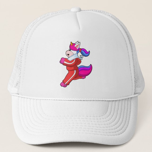 Gorra De Camionero Unicornio en ejecución (Anverso)