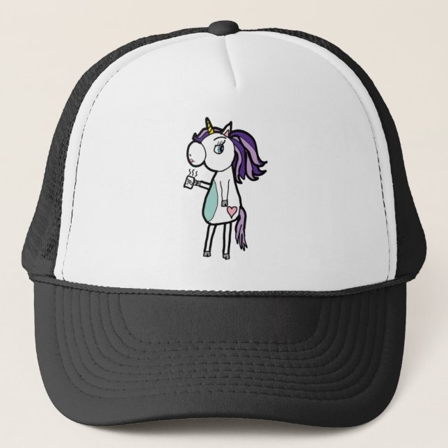Gorra De Camionero Unicornio gruñón (Anverso)