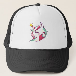 Gorra De Camionero Unicornio Navidades