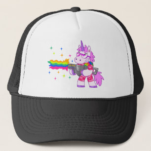 Gorra De Camionero Unicornio púrpura - arma