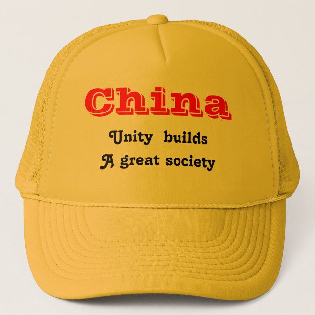 Gorra De Camionero Unidad de China (Anverso)