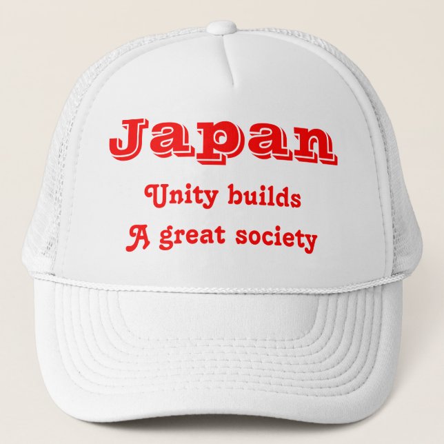 Gorra De Camionero Unidad de Japón (Anverso)
