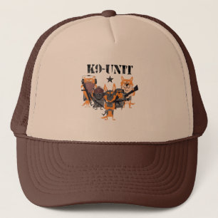 Gorra De Camionero Unidad de perro de la policía K9