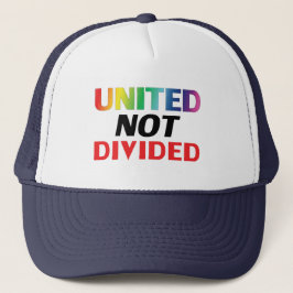 Gorra De Camionero Unidos no dividido - rojo, blanco, azul lgbtq lgbt