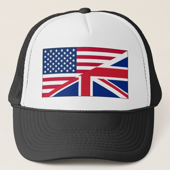 Gorra De Camionero Union Jack American Flag Pattern Stars Strips (Anverso)