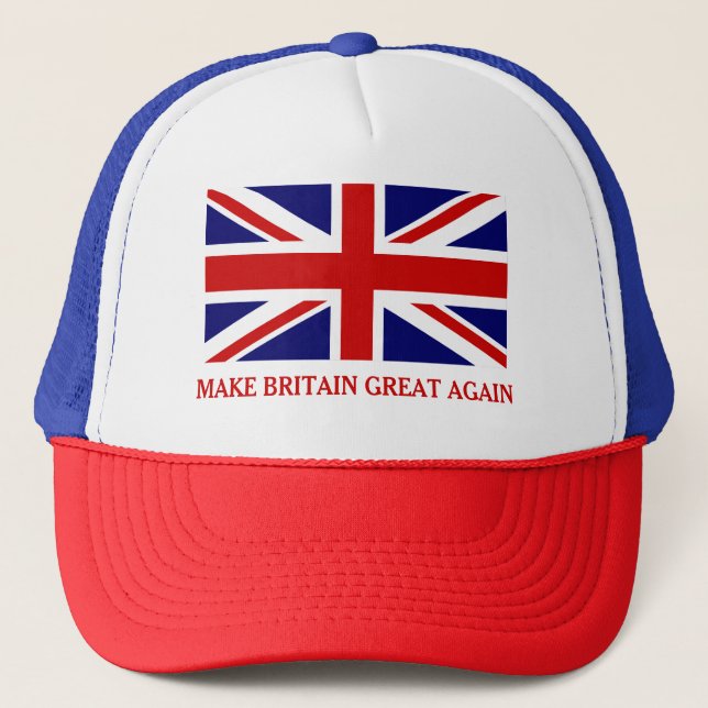 Gorra de camionero Union Jack para Volver a Hacer  (Anverso)