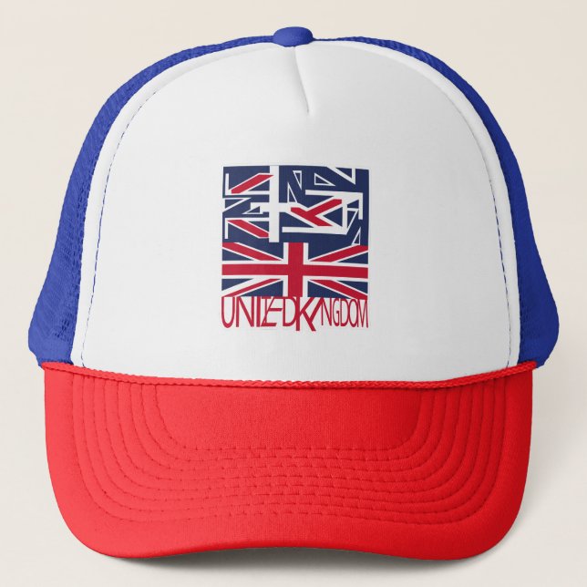 Gorra De Camionero United Kingdom UK flag BY MASANSER PIXELAT (Anverso)