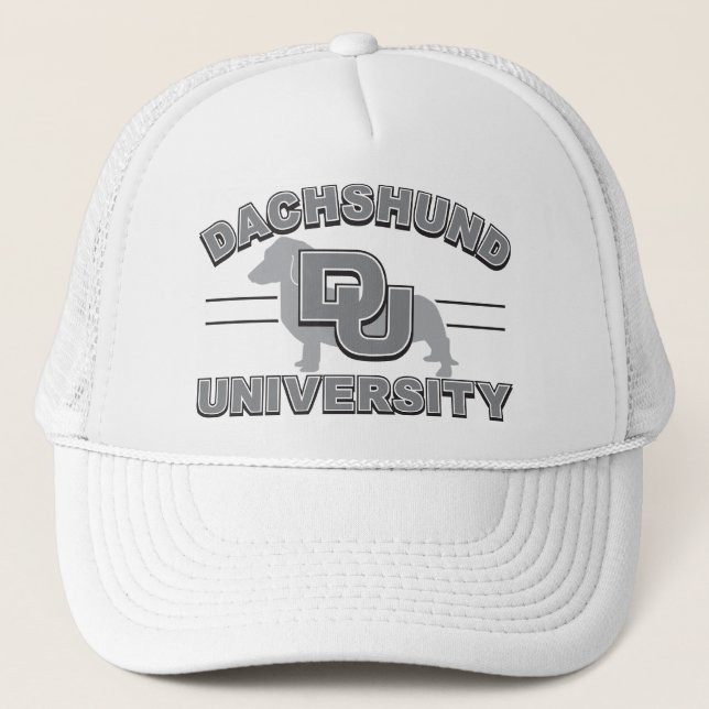 Gorra De Camionero Universidad de Dachshund (Anverso)