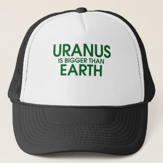 Gorra De Camionero Urano es más grande que la tierra