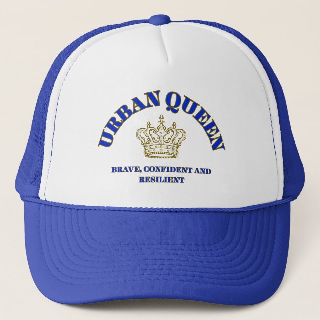 GORRA DE CAMIONERO URBAN QUEEN BRAVE, CONFIDENT WHITE/ROYAL FOAM  (Anverso)