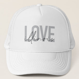 Gorra De Camionero Urbano, moderno, simple, genial diseño Love Illino