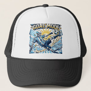 Gorra De Camionero Uruguay Modo Gol Esqueleto Delantero Naciones Diná