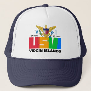 Gorra De Camionero US Virgin Islands St. Croix USVI Tropical 