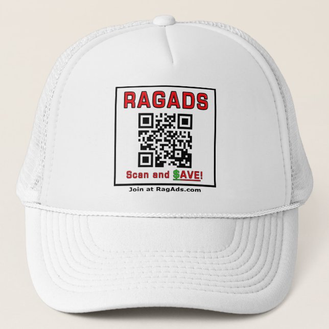 Gorra De Camionero ¡Usa anuncios publicitarios y cobra un sueldo! (Anverso)