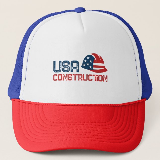Gorra De Camionero usa constraction design (Anverso)