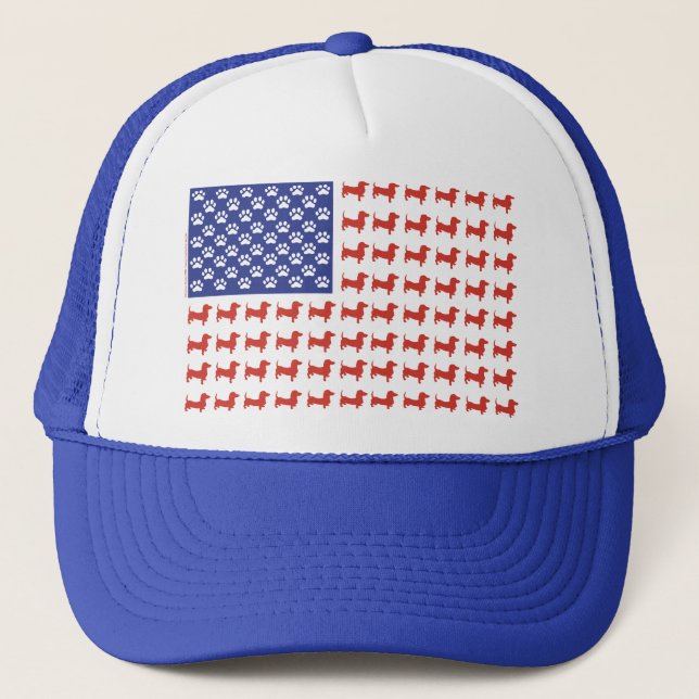 Gorra De Camionero USA Dachshund (Anverso)